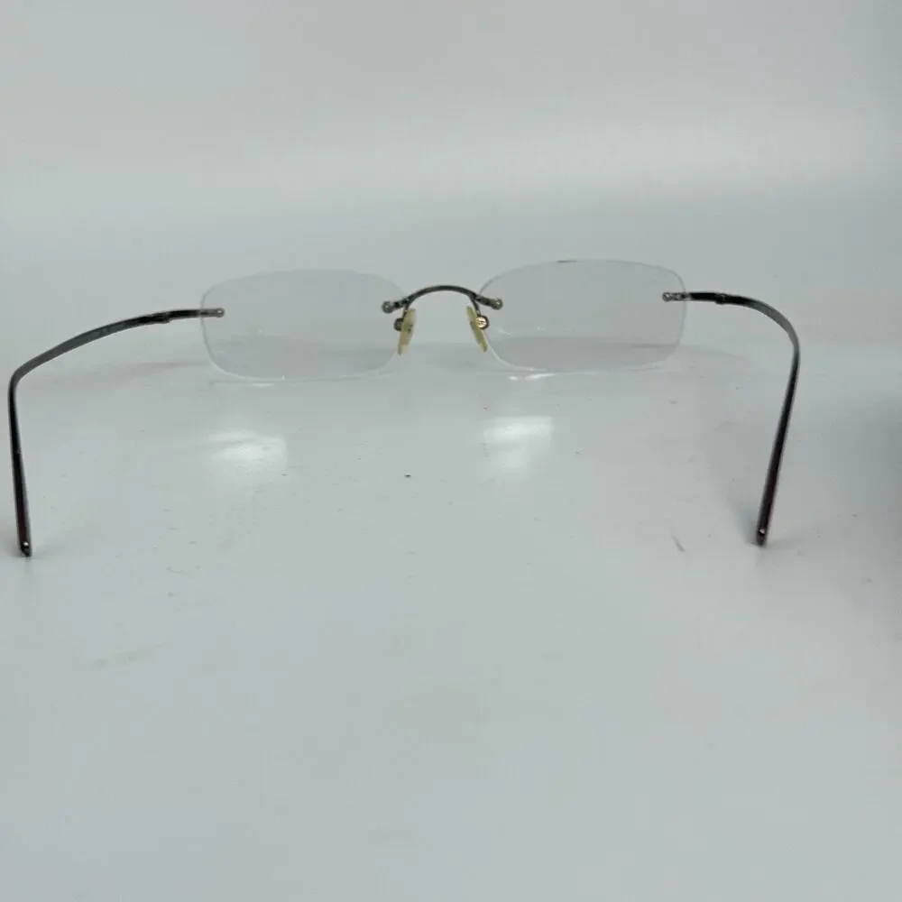 Nautica Eyeglasses Frames N7811 006‎ Titanium Brown Rimless 51-19-140 H17726